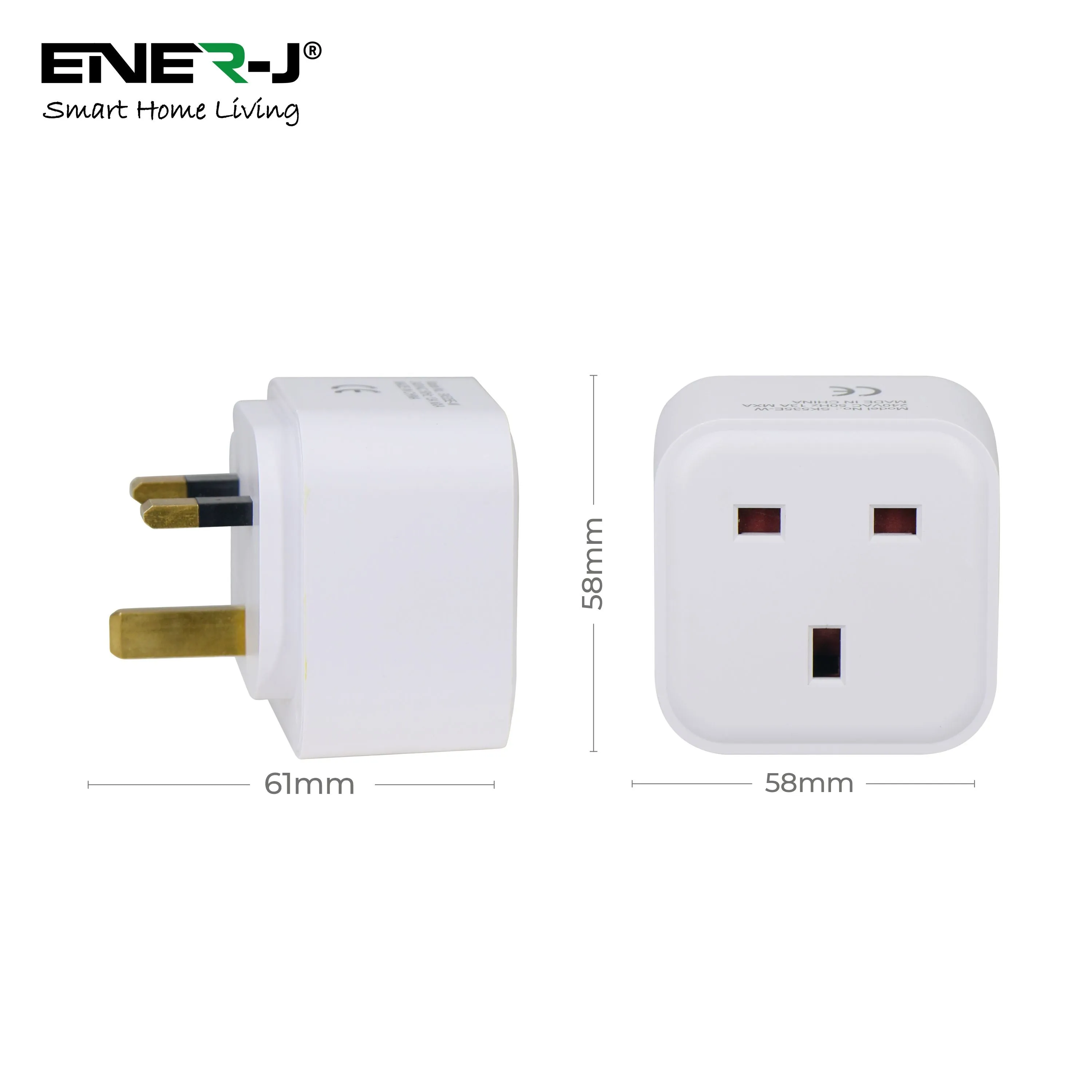 3 Pc Pack Mini WiFi Smart Plug, UK BS Plug, Smart Socket Works with Amazon Alexa & Google Home, With Energy Monitoring, APP & Voice Control