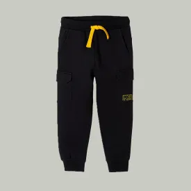 5.10.15 Adventure Time  Cargo Pocket Black Terry Trouser 13021
