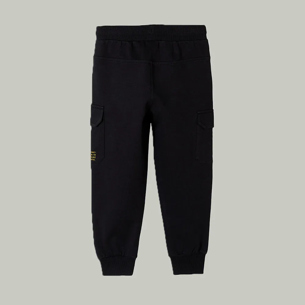5.10.15 Adventure Time  Cargo Pocket Black Terry Trouser 13021