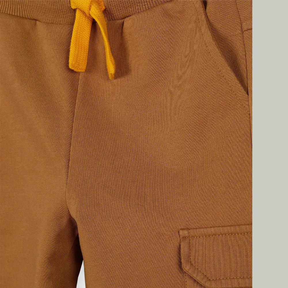 5.10.15 Cargo Pocket Yellow Cord Brown Terry Trouser 12731