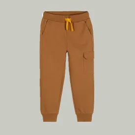 5.10.15 Cargo Pocket Yellow Cord Brown Terry Trouser 12731