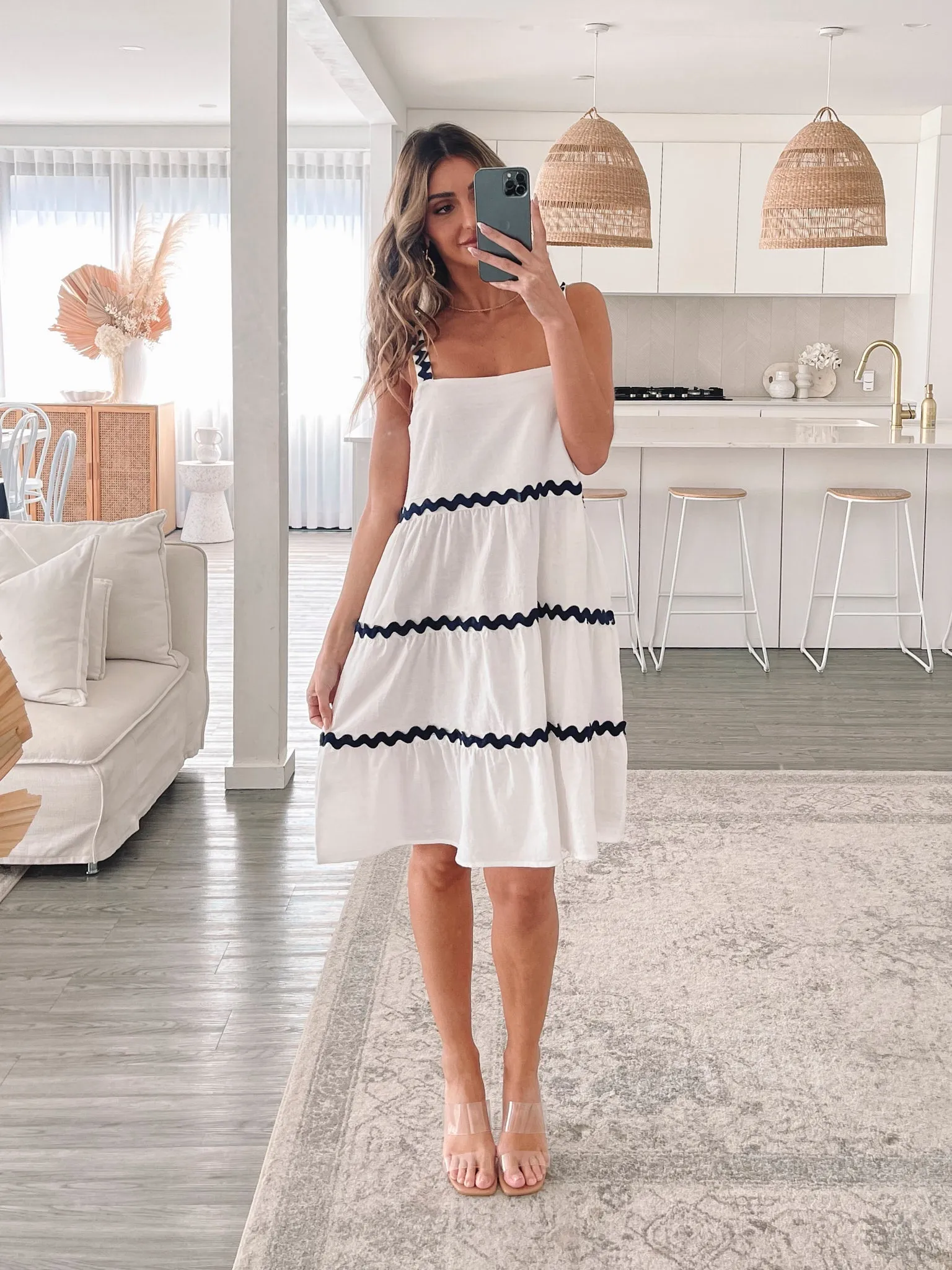 Adalline Dress - White Multi