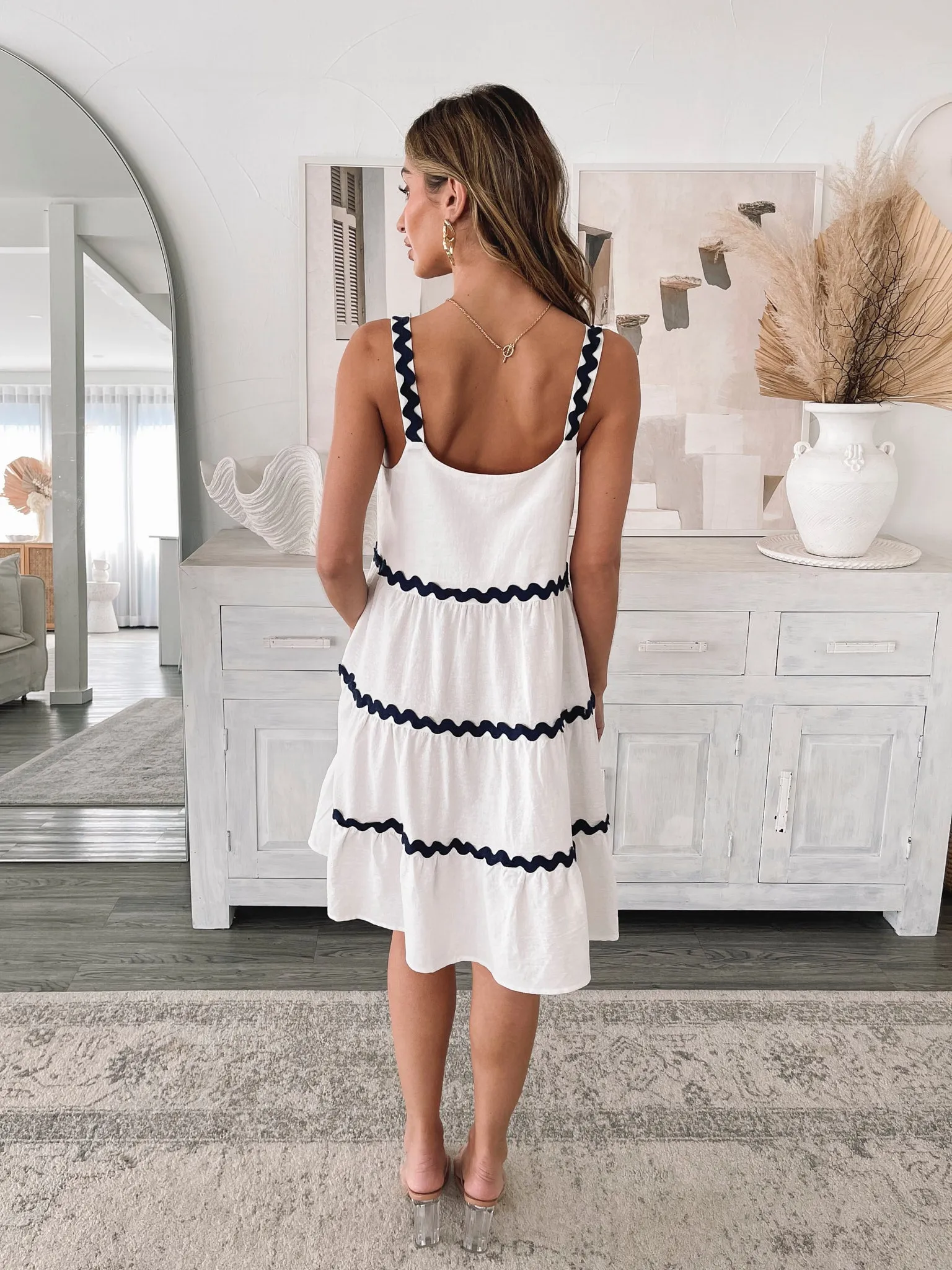 Adalline Dress - White Multi