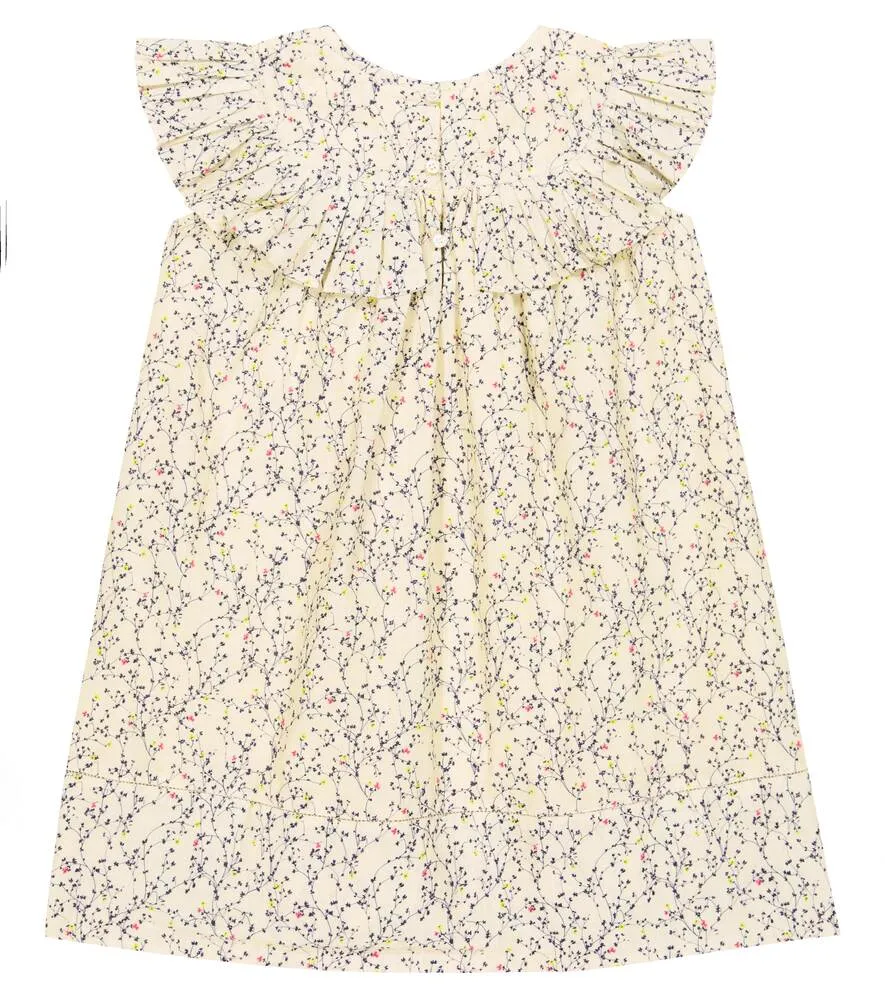 Amber Cotton Dress with Bonpoint Floral Print, Multicolor