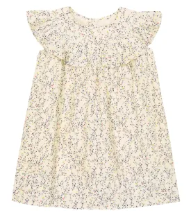 Amber Cotton Dress with Bonpoint Floral Print, Multicolor