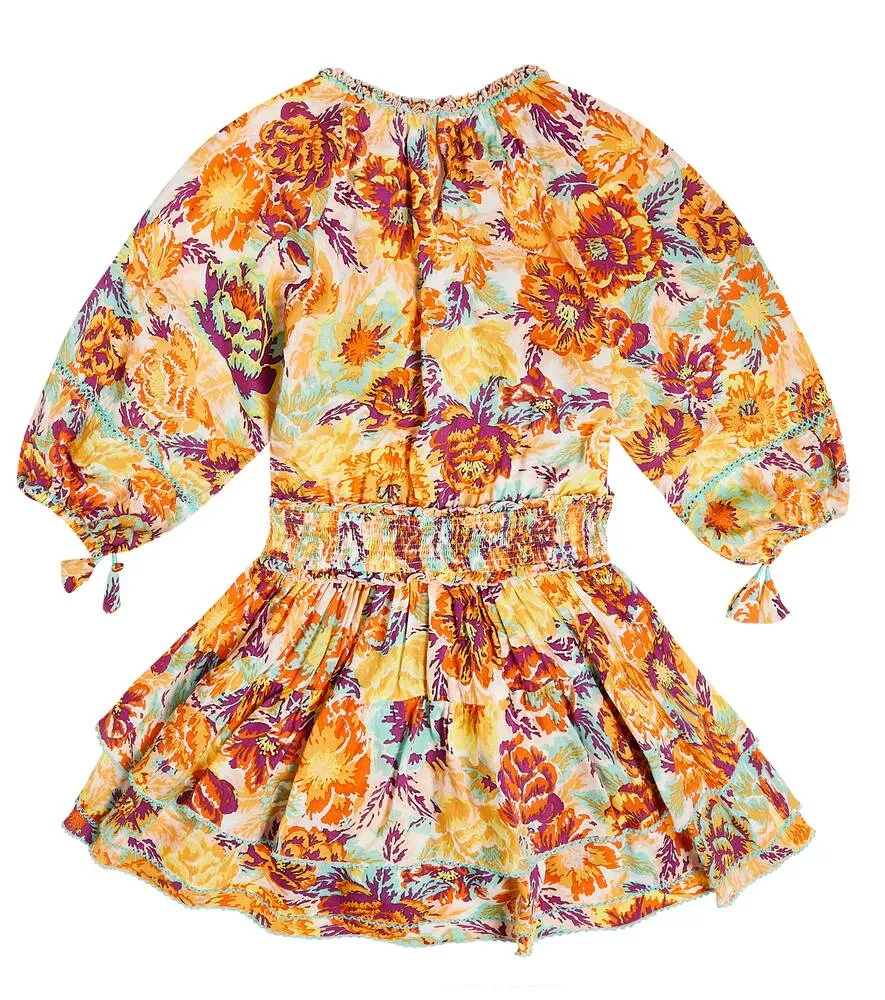Ariel Floral Poupette St Barth Dress, Multicolor