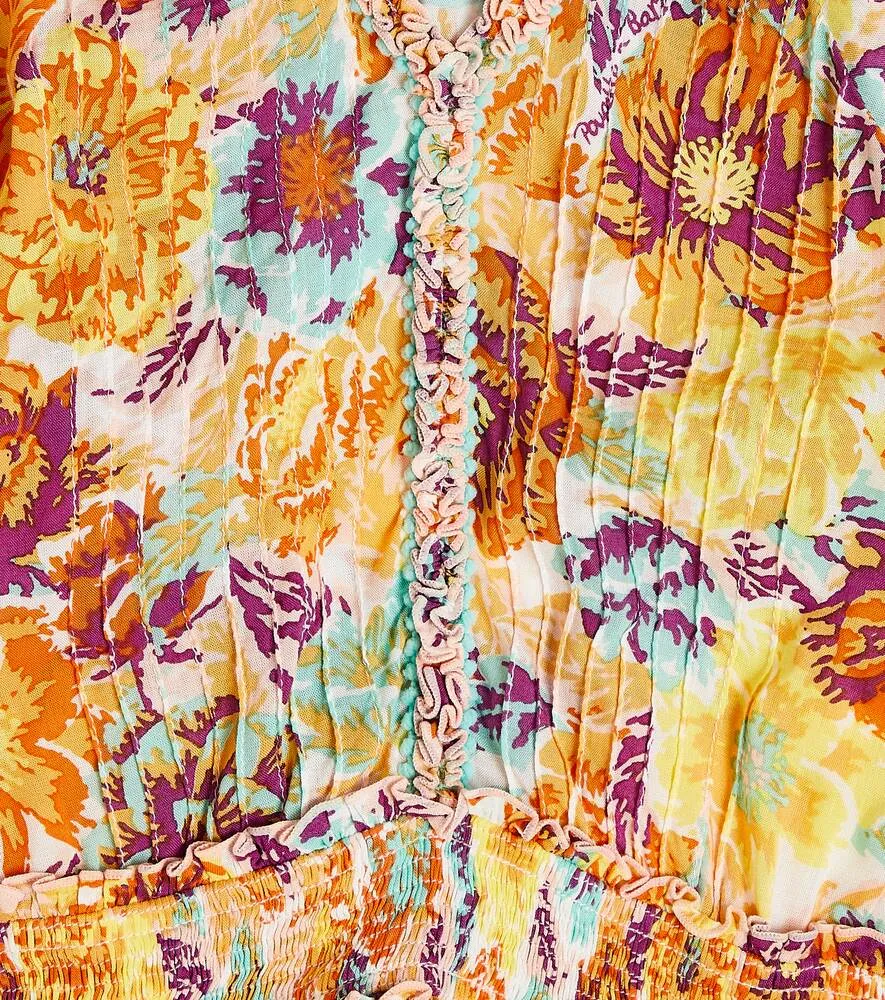 Ariel Floral Poupette St Barth Dress, Multicolor