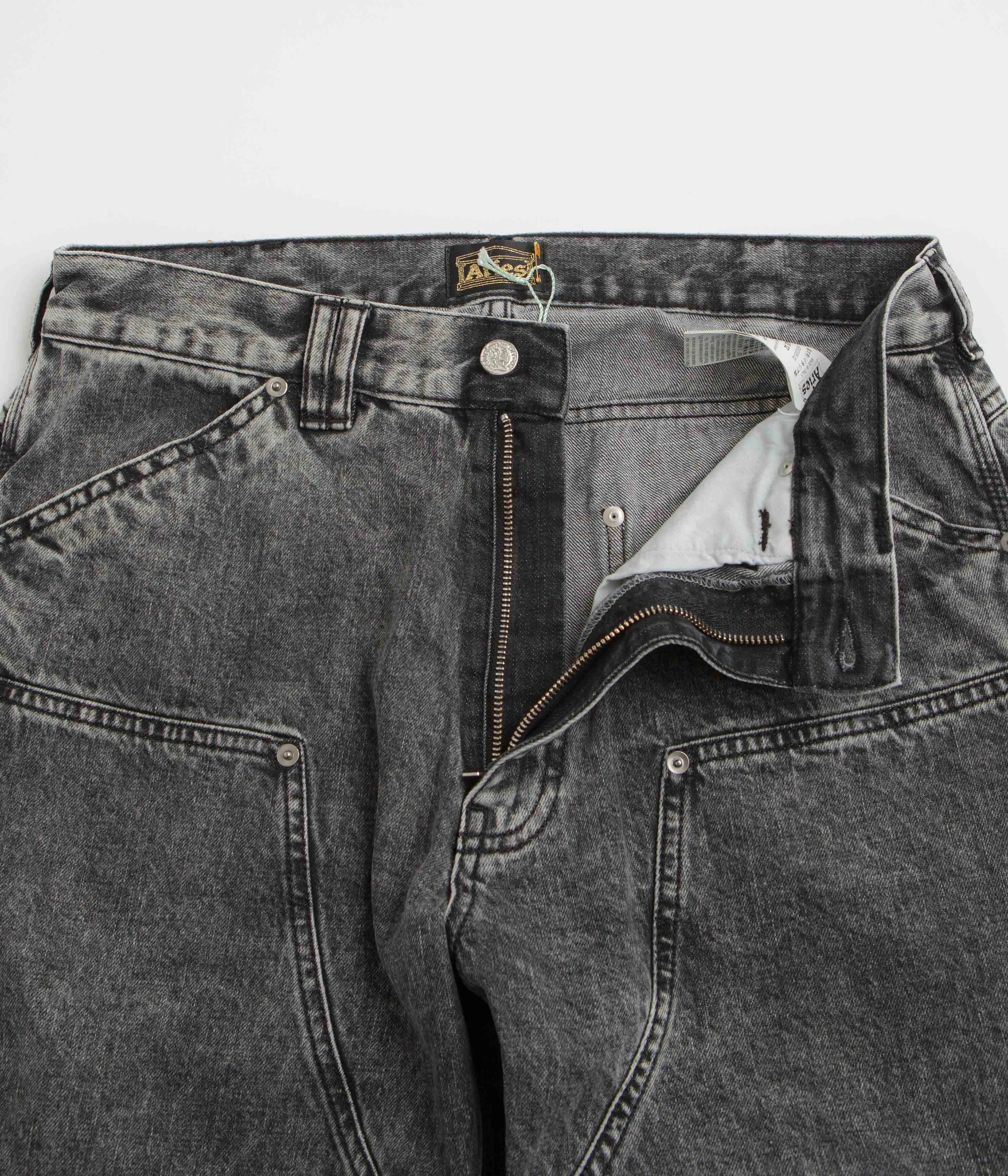 Aries Acid Wash Carpenter Jeans - Black