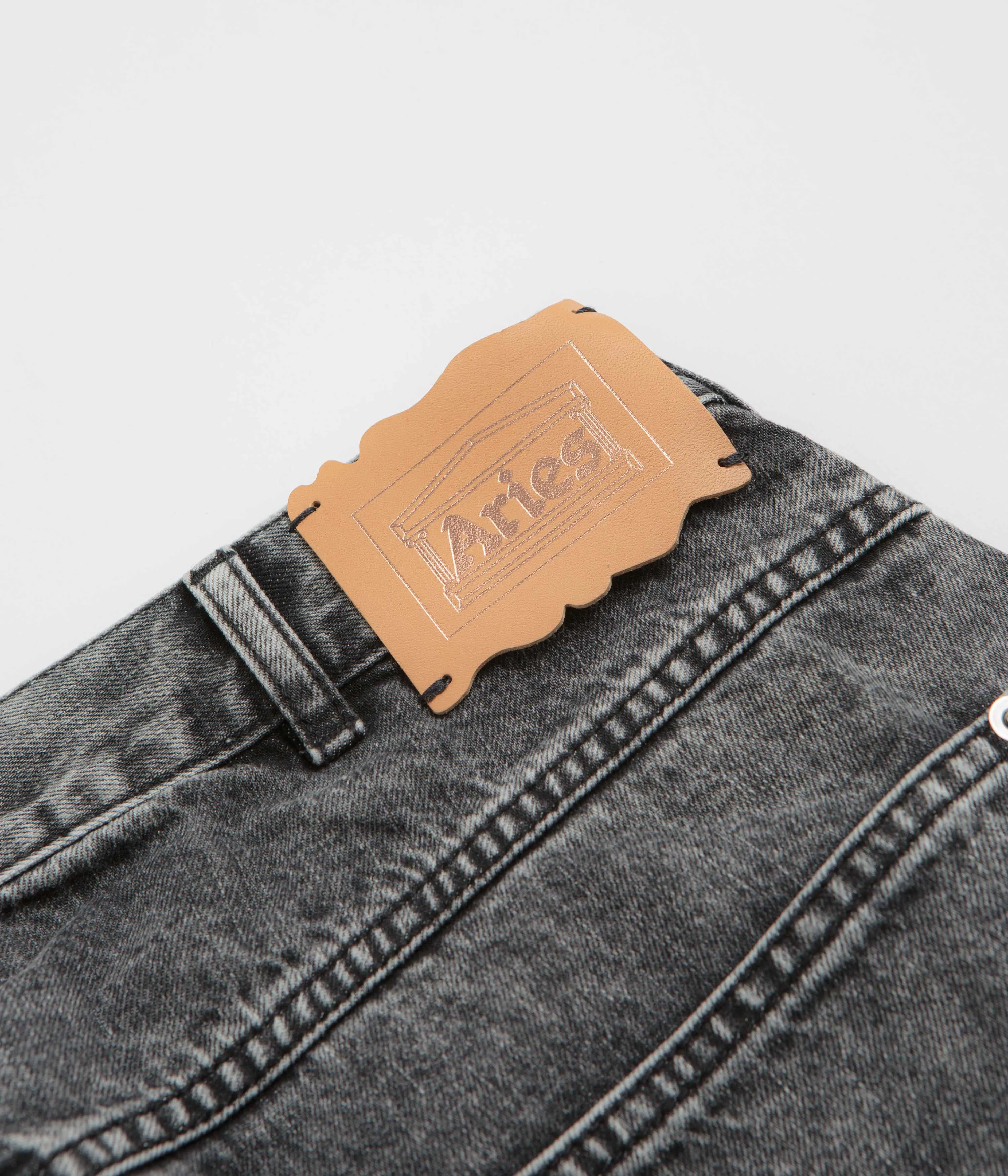 Aries Acid Wash Carpenter Jeans - Black