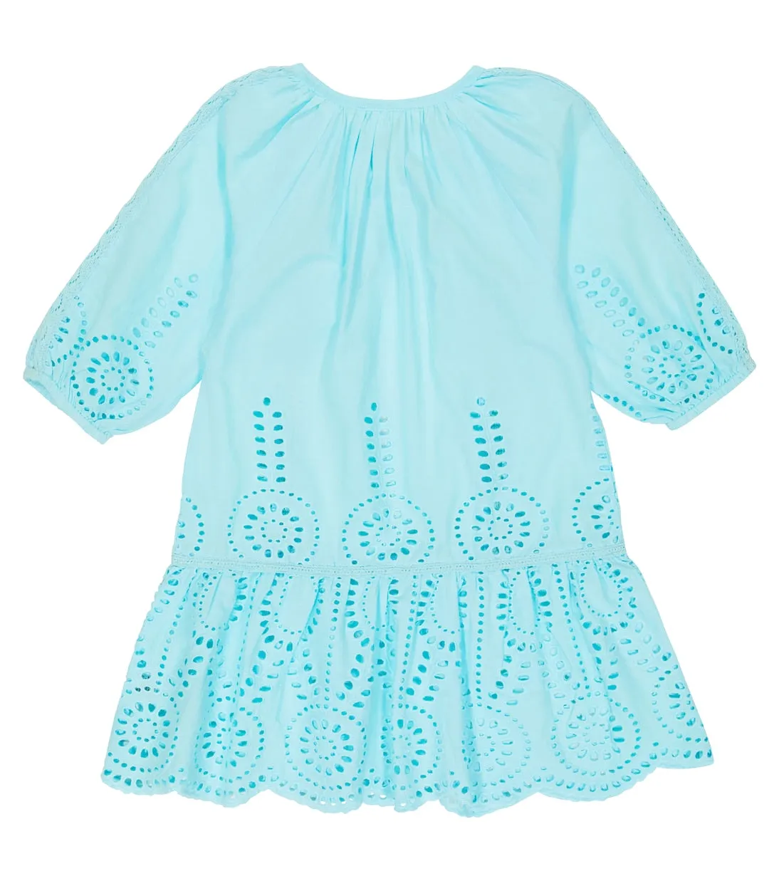 Baby Ashley caftan with Melissa Odabash embroidery, red