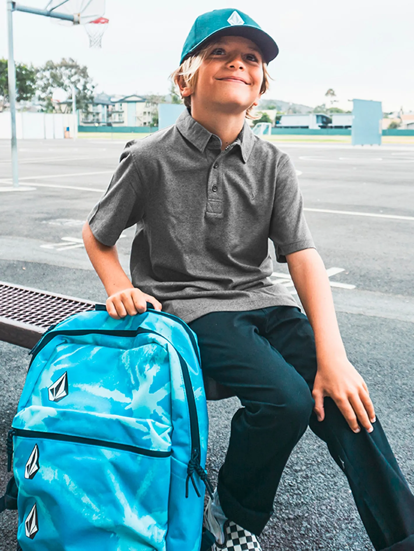 Big Boys Wowzer Polo Short Sleeve Shirt - Stealth