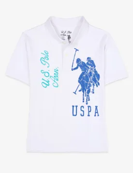 BOYS BIG LOGO POLO SHIRT