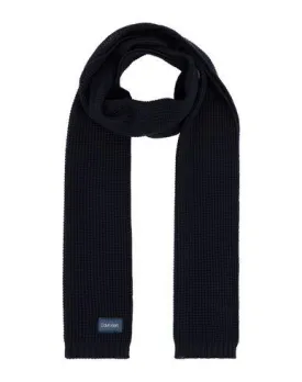 Calvin Klein Man Oblong scarf Dark blue -- --