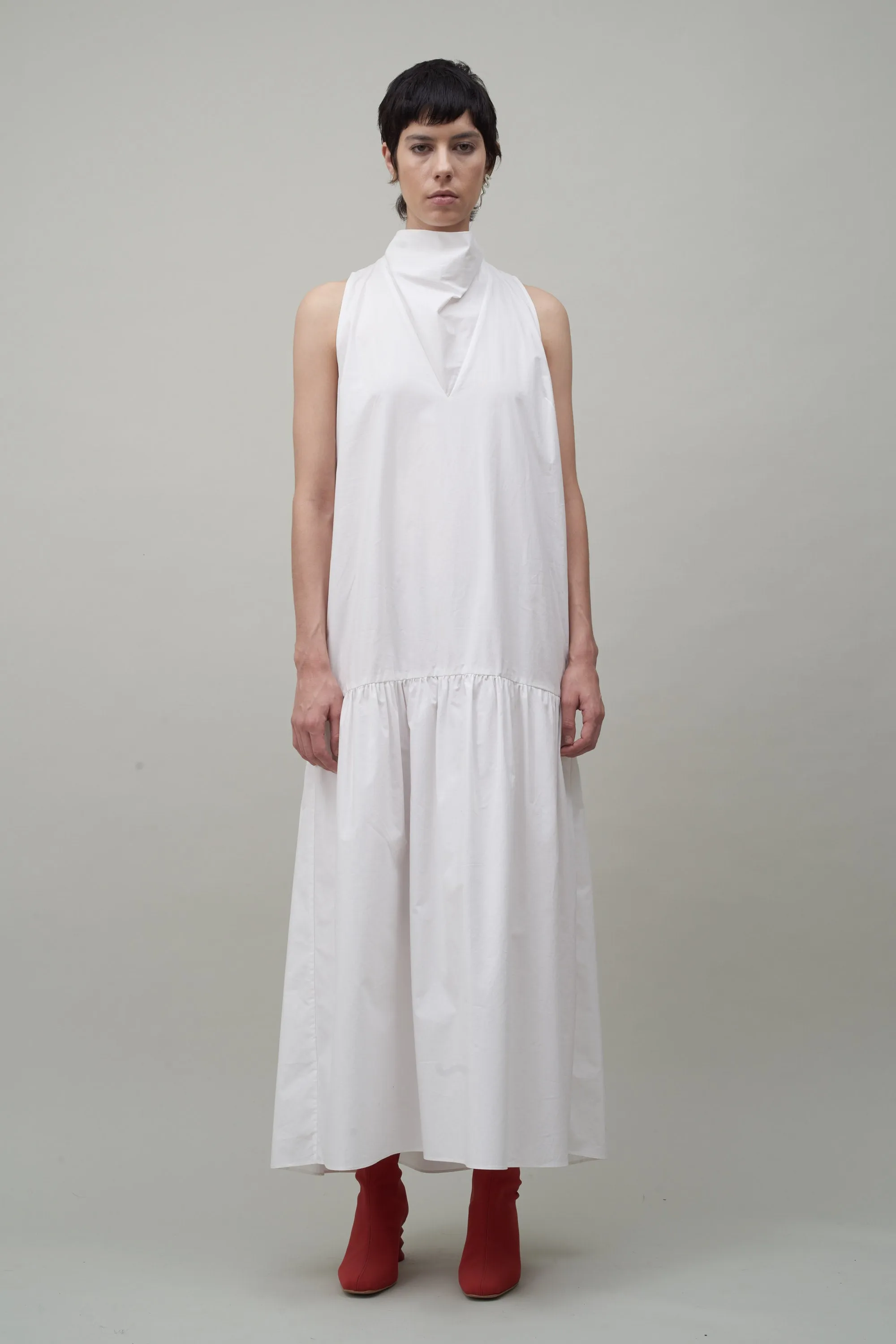 COWL NECK DRESS
