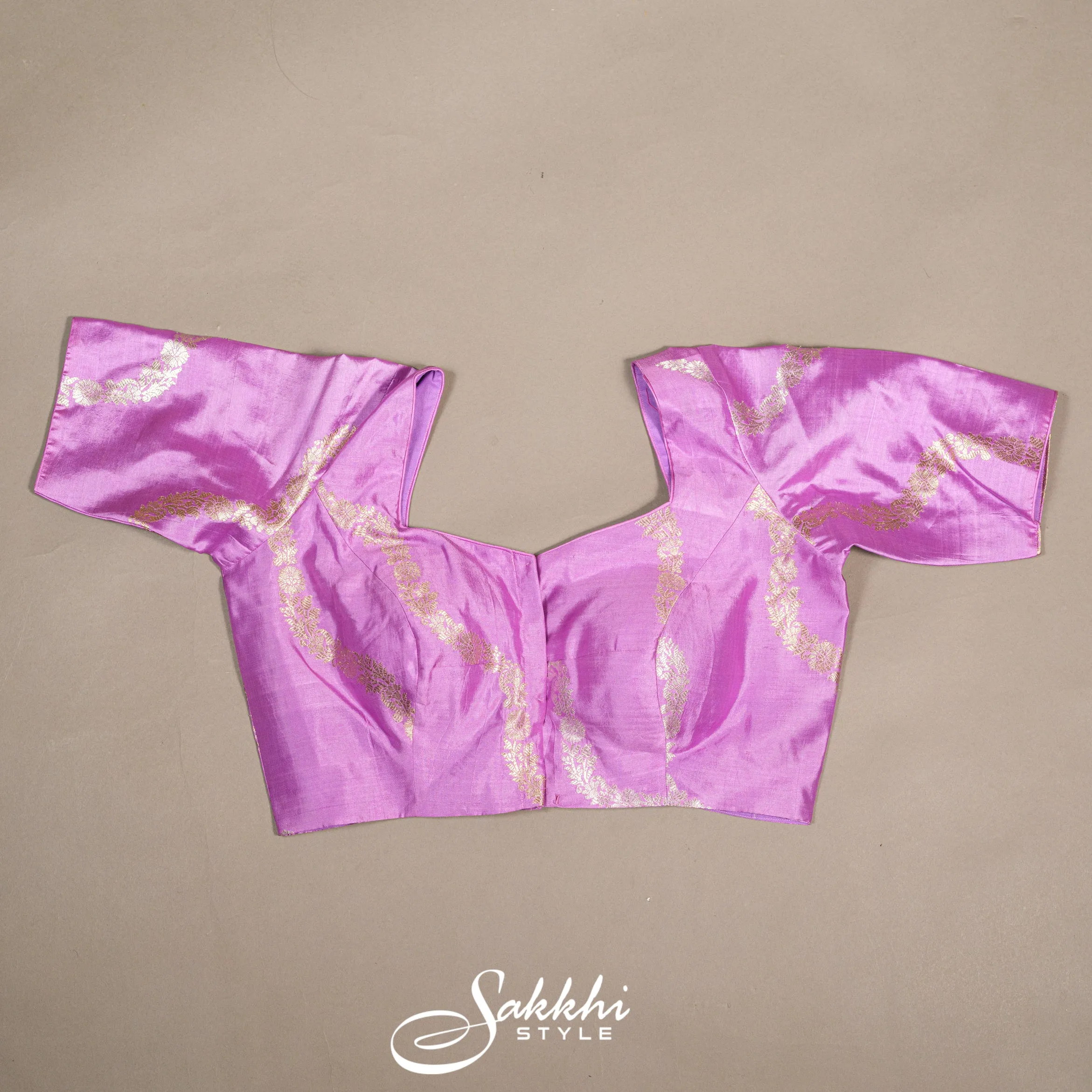 DEEP VIOLET RAW MANGO BANARASI SAREE