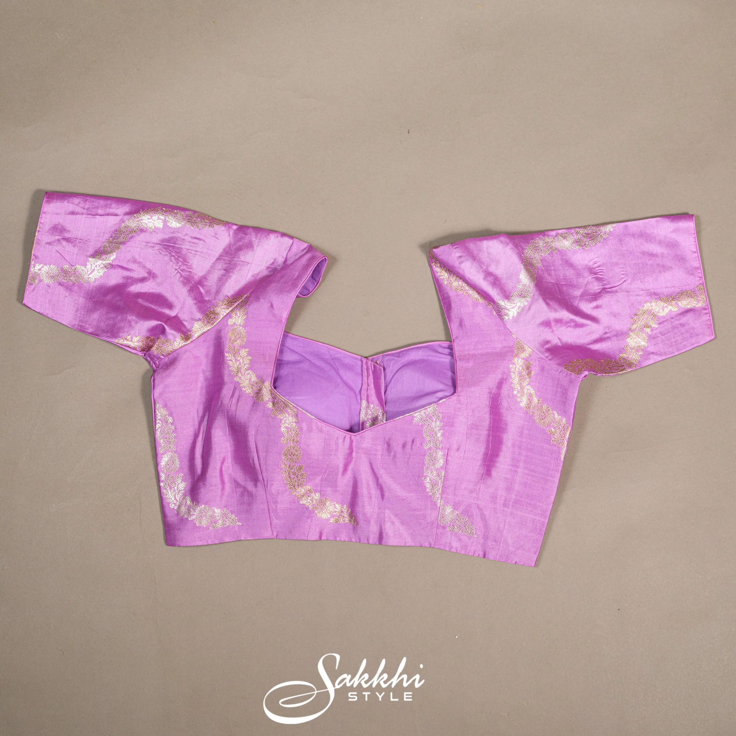 DEEP VIOLET RAW MANGO BANARASI SAREE