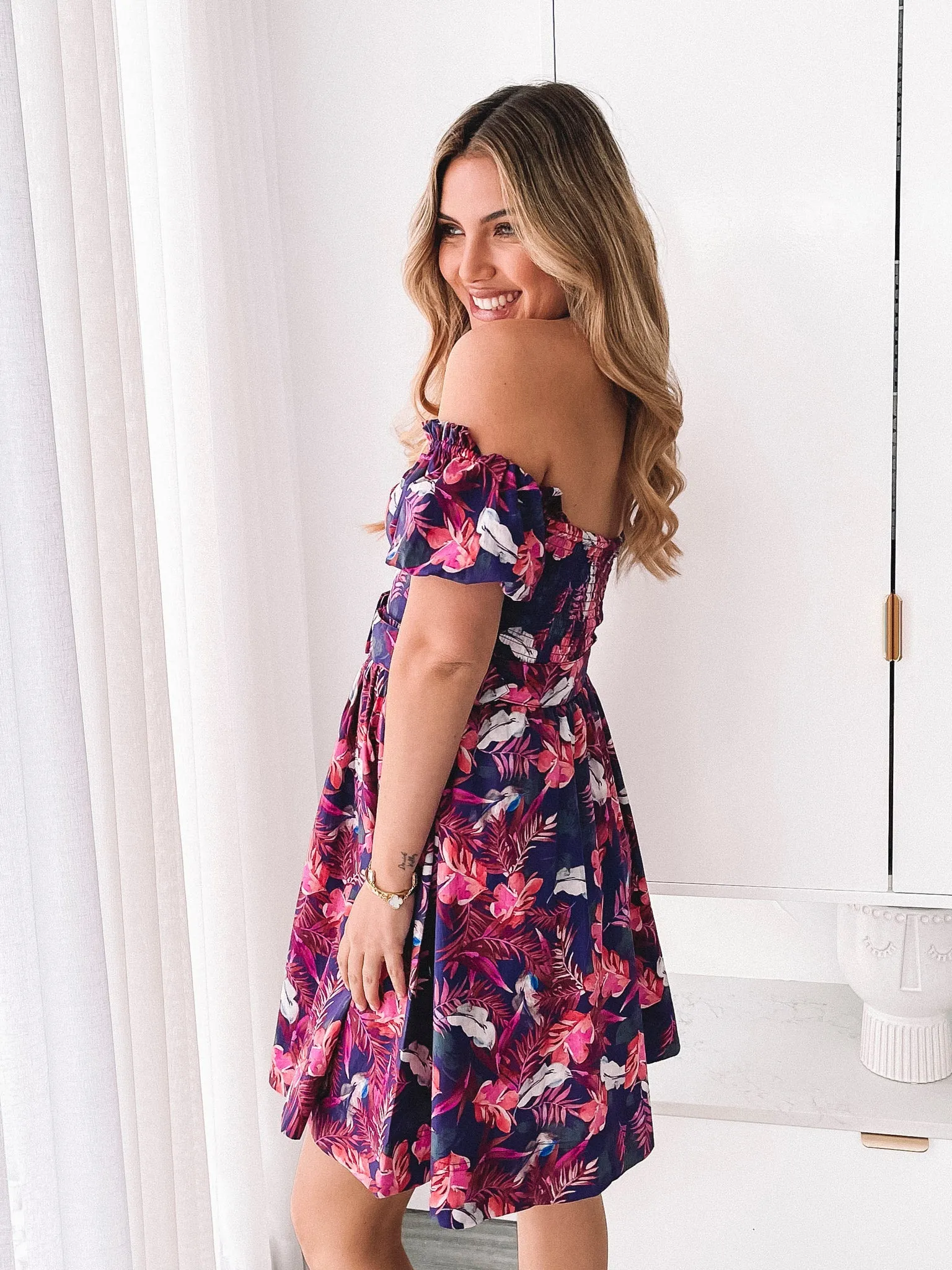 Devira Dress - Purple Rainforest