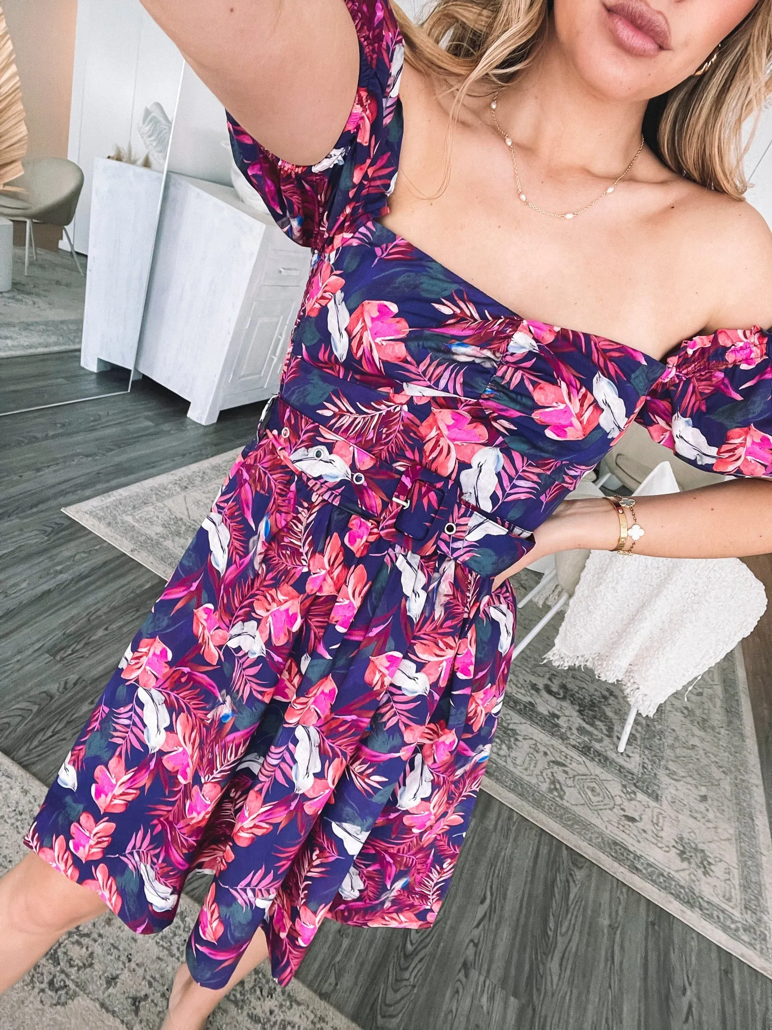 Devira Dress - Purple Rainforest