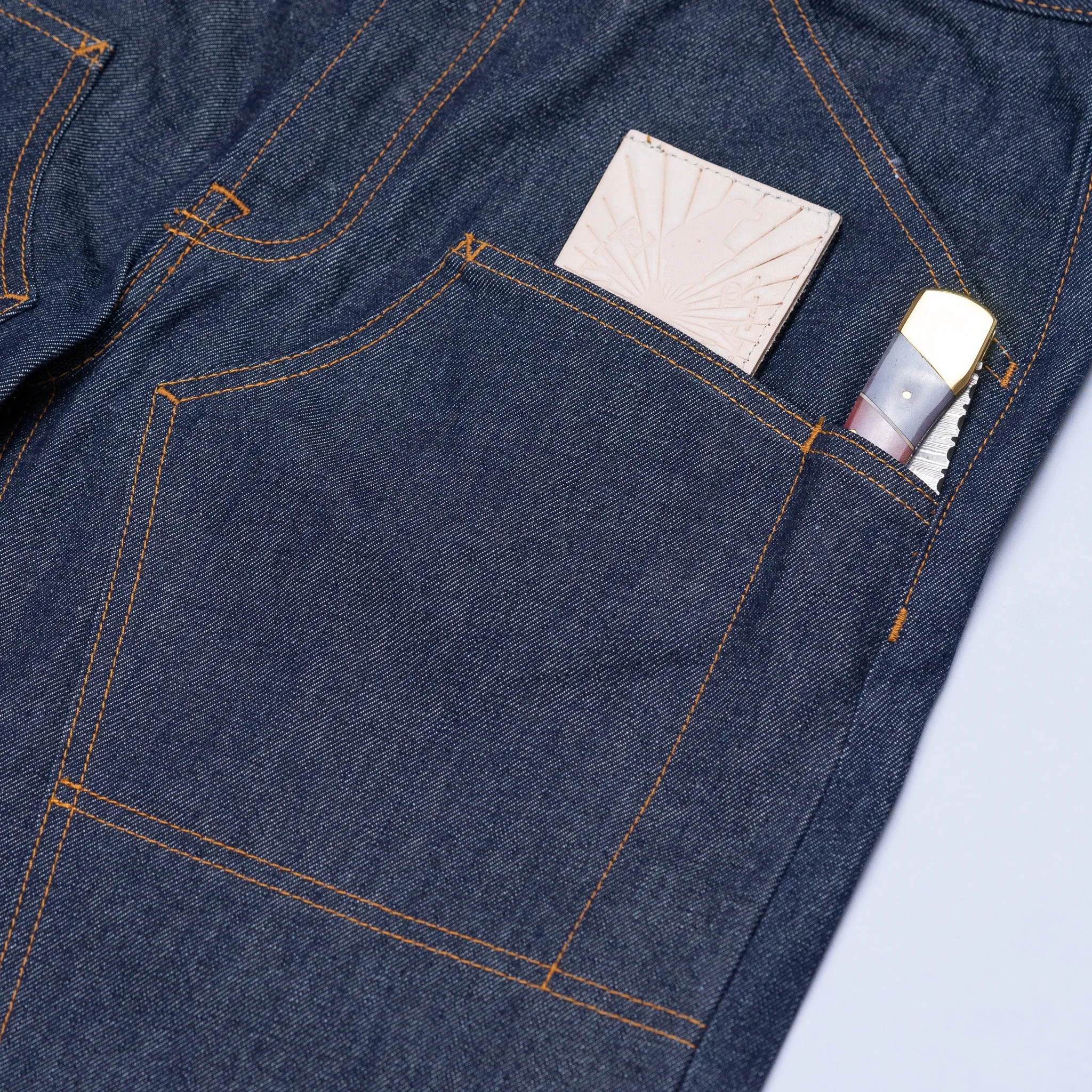 Die Hard Double Knee 14oz Sawgrass Vidalia Mills USA Selvage Denim Jean