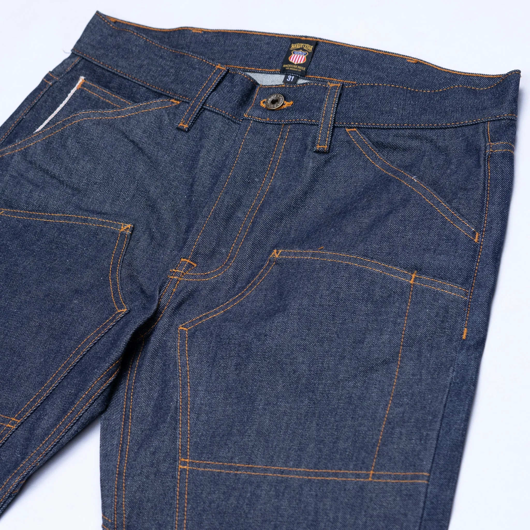 Die Hard Double Knee 14oz Sawgrass Vidalia Mills USA Selvage Denim Jean