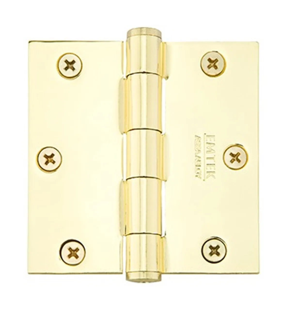 Emtek 91013 Steel Plain Bearing Hinge, 3.5" x 3.5", with Square Corners - Sold in Pairs
