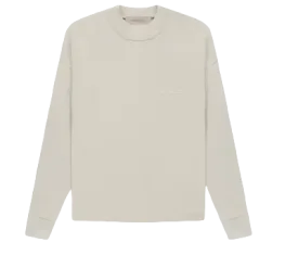 Essentials Fear of God Cotton Jersey Long Sleeve T-Shirt - Light Tan