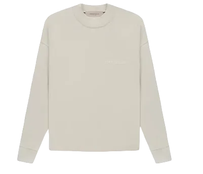 Essentials Fear of God Cotton Jersey Long Sleeve T-Shirt - Light Tan