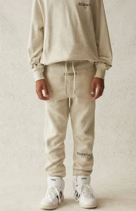 FEAR OF GOD ESSENTIALS SWEATPANTS SS21 LIGHT OATMEAL KIDS/JR