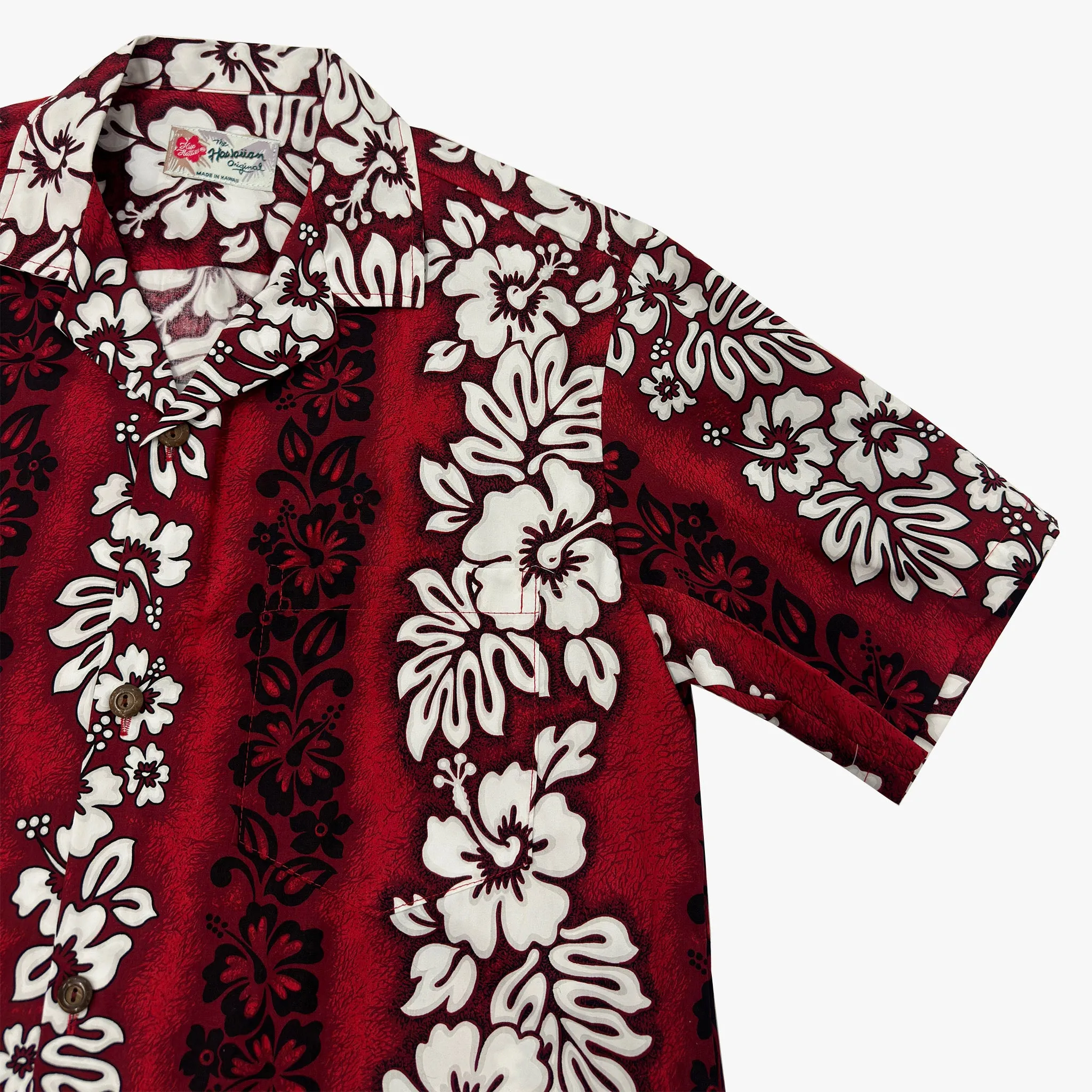 Hibiscus Panel Aloha Shirt