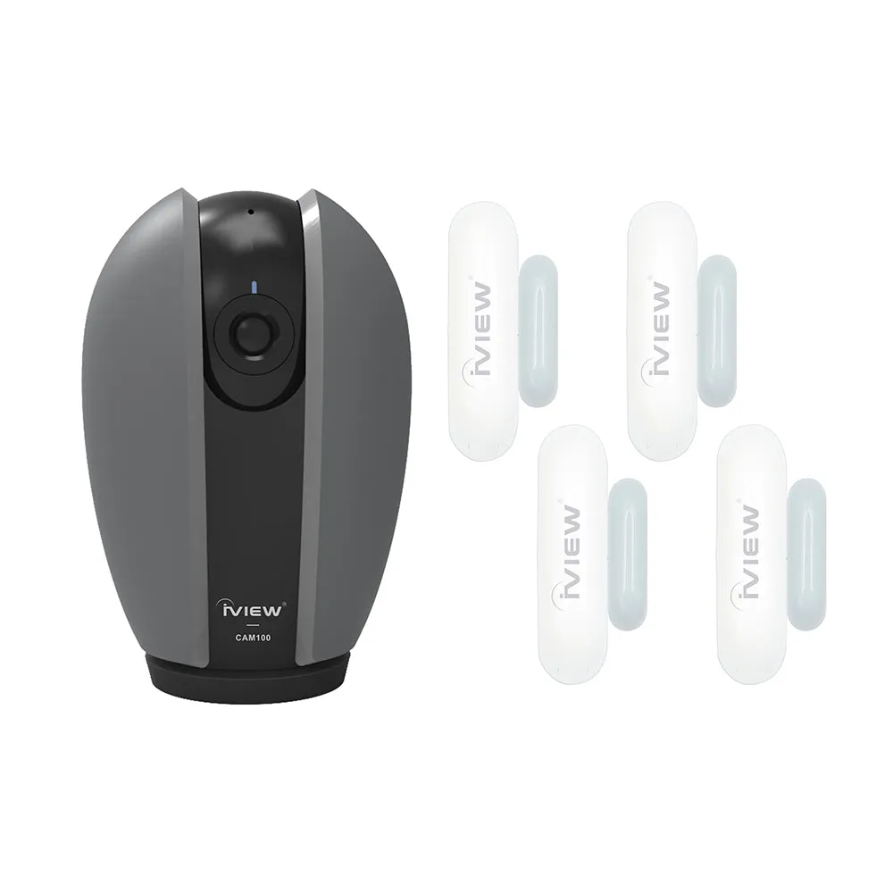 Home Security Bundle (CAM100 Panoramic Smart Camera × 1 and S100 Door Sensor × 4)