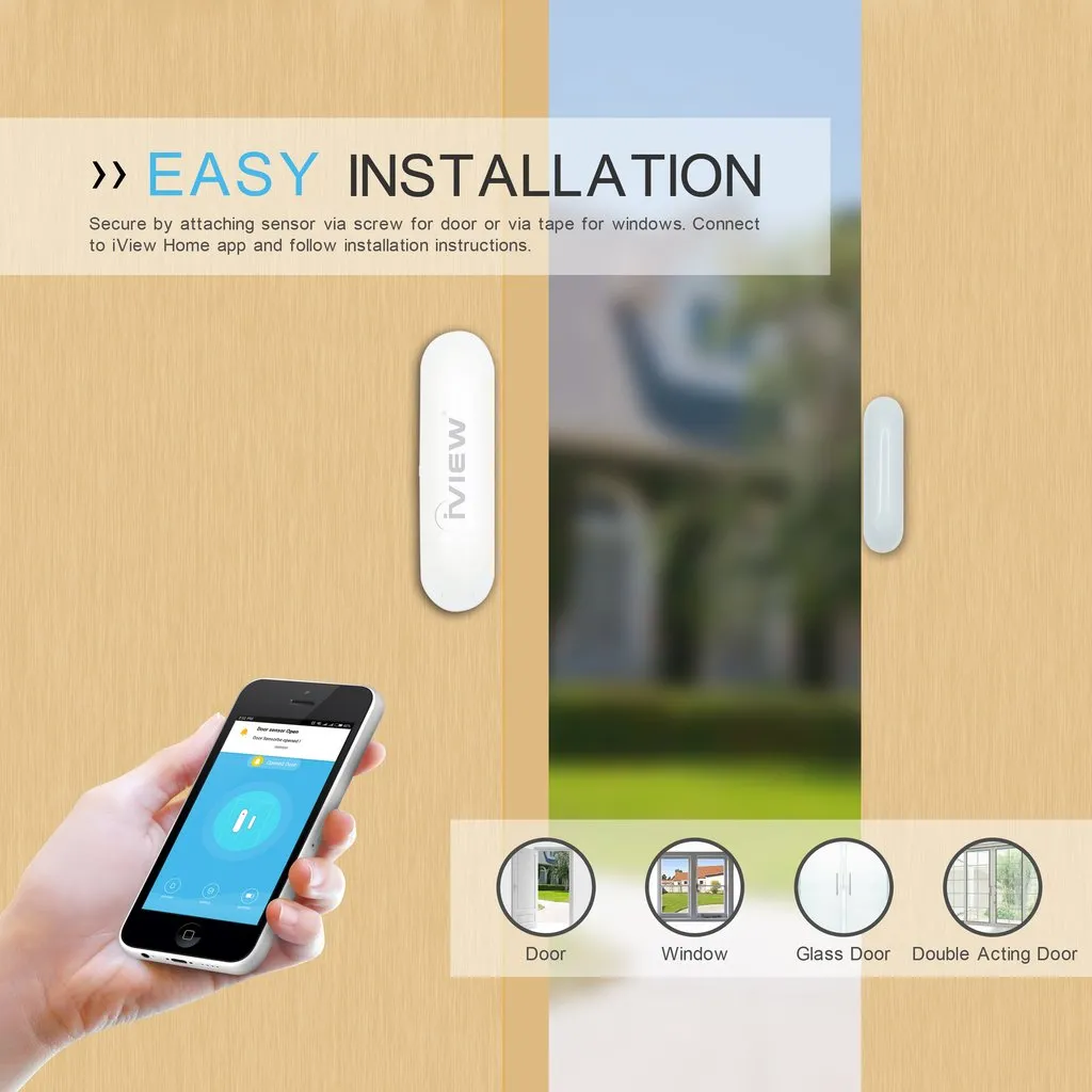 Home Security Bundle (CAM100 Panoramic Smart Camera × 1 and S100 Door Sensor × 4)