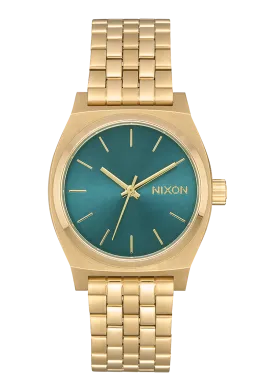 Medium Time Teller - Light Gold / Turquoise