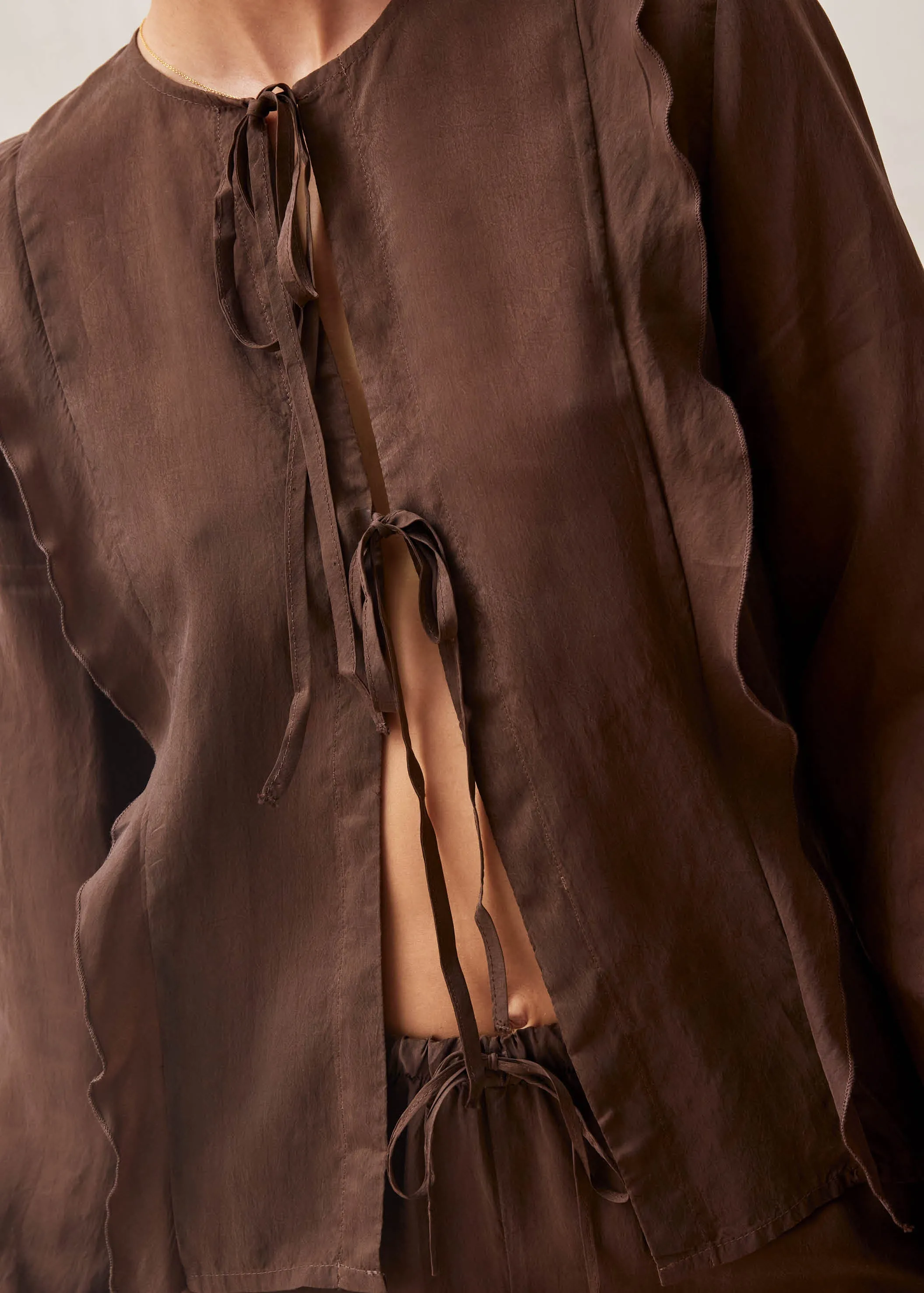 Oceane Brown Blouse