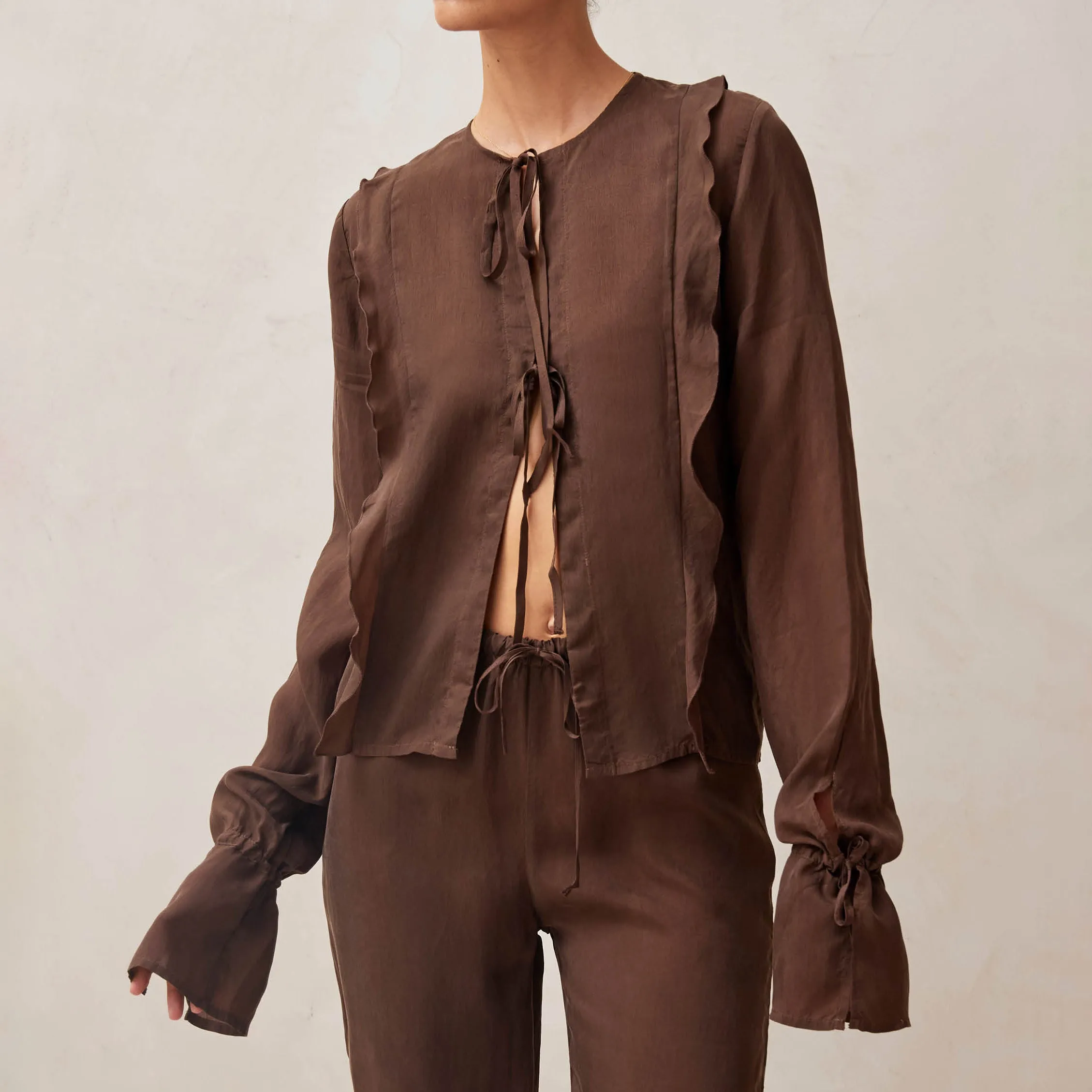 Oceane Brown Blouse