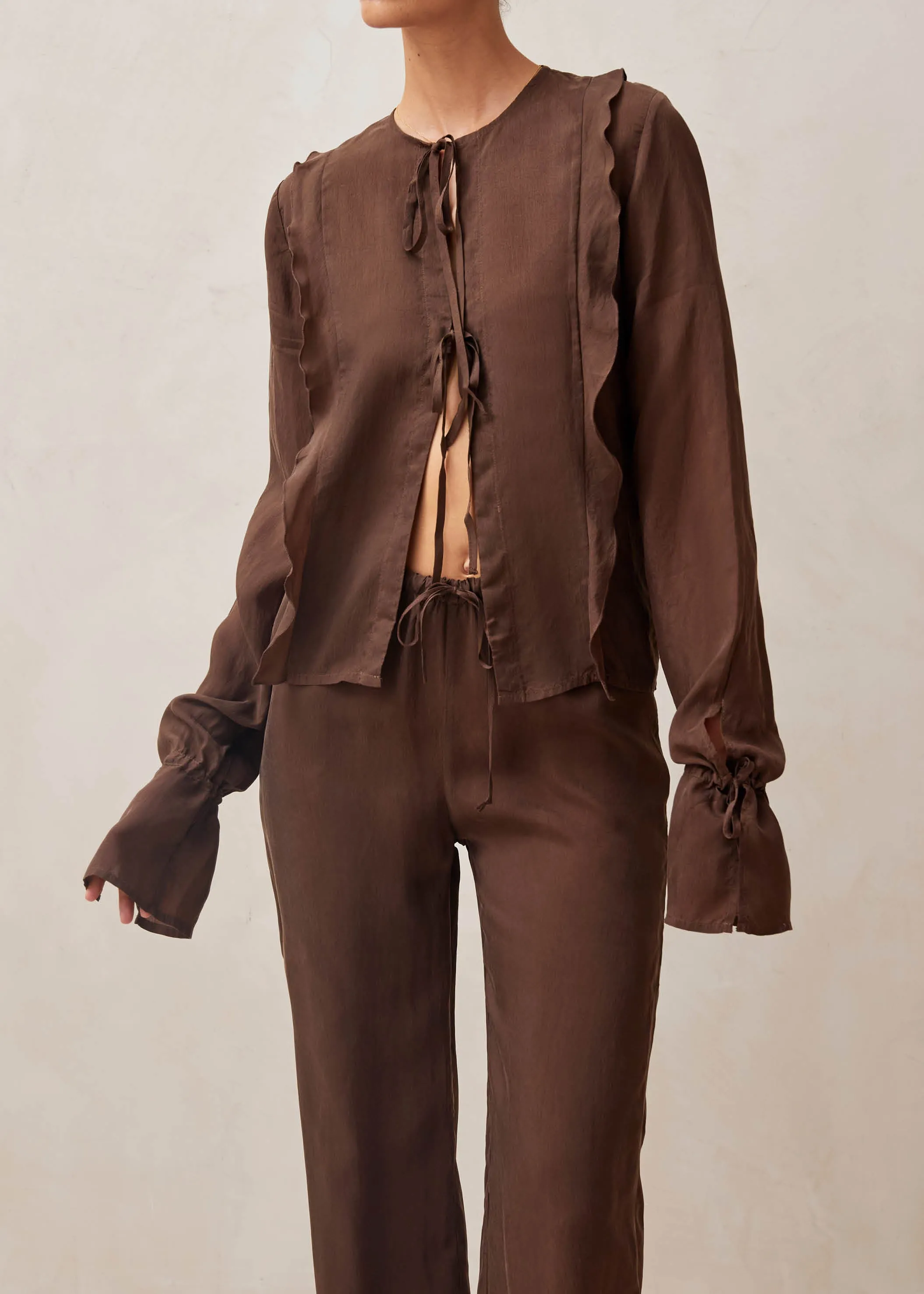Oceane Brown Blouse