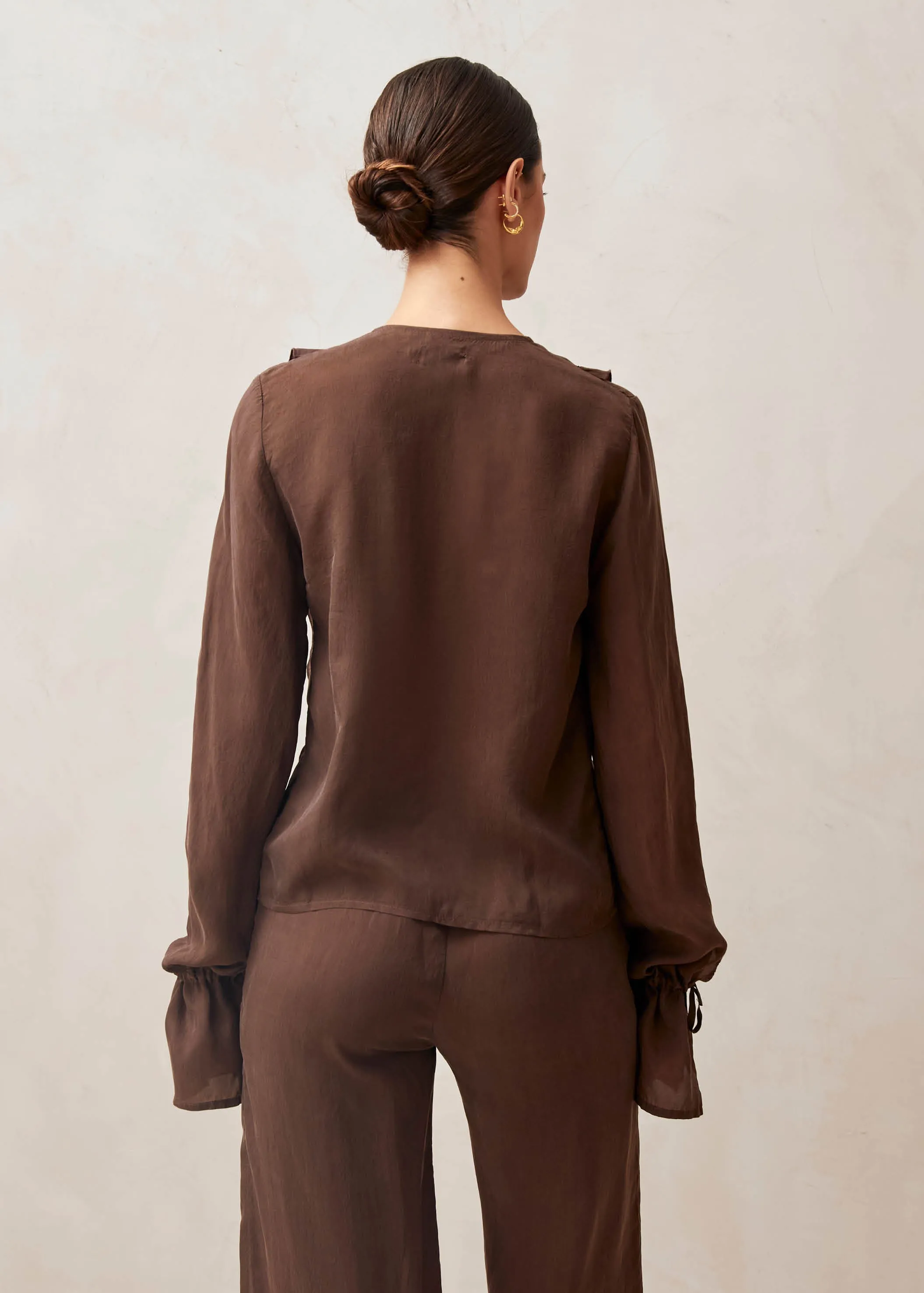 Oceane Brown Blouse
