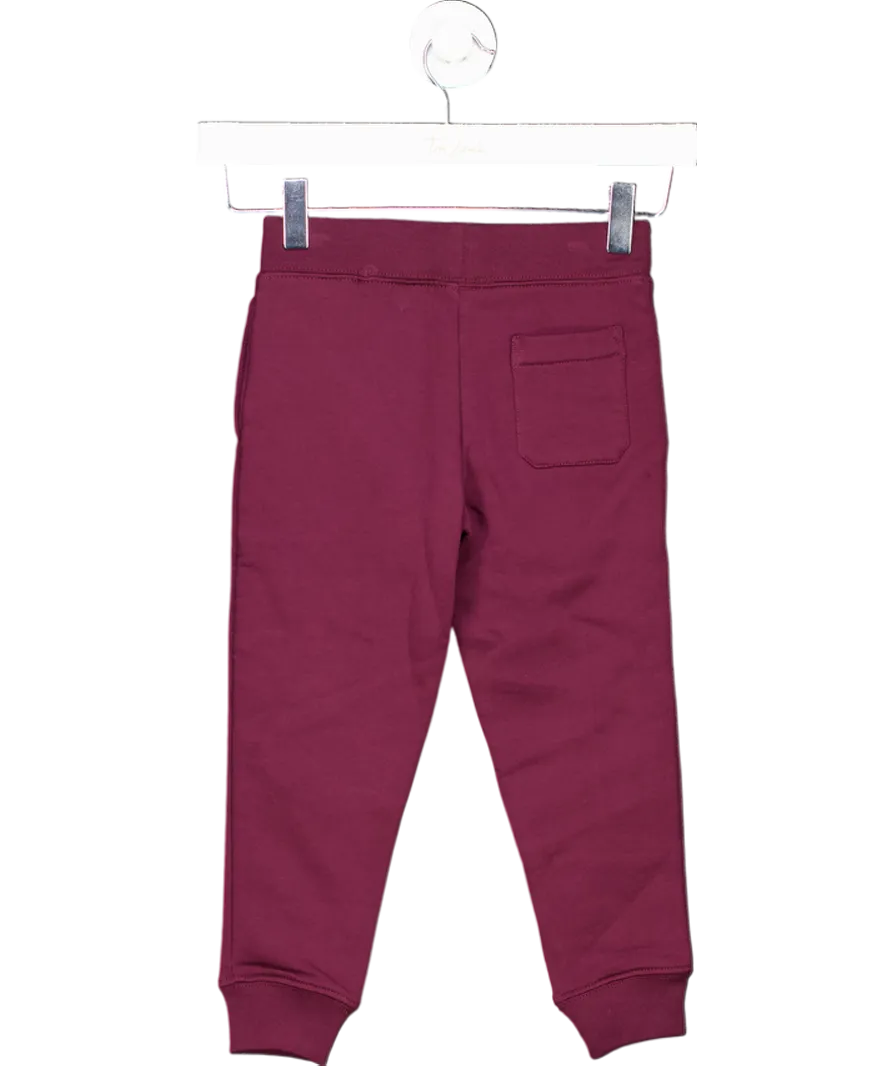 Polo Ralph Lauren Burgundy Embroidered Polo Logo Joggers 4 Years