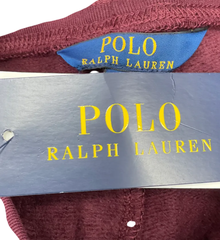Polo Ralph Lauren Burgundy Embroidered Polo Logo Joggers 4 Years