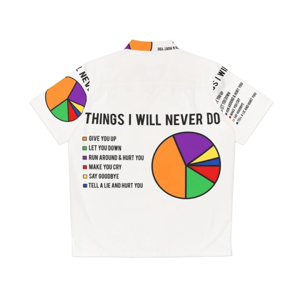 "Never Gonna Give You Up" Hawaiian Shirt