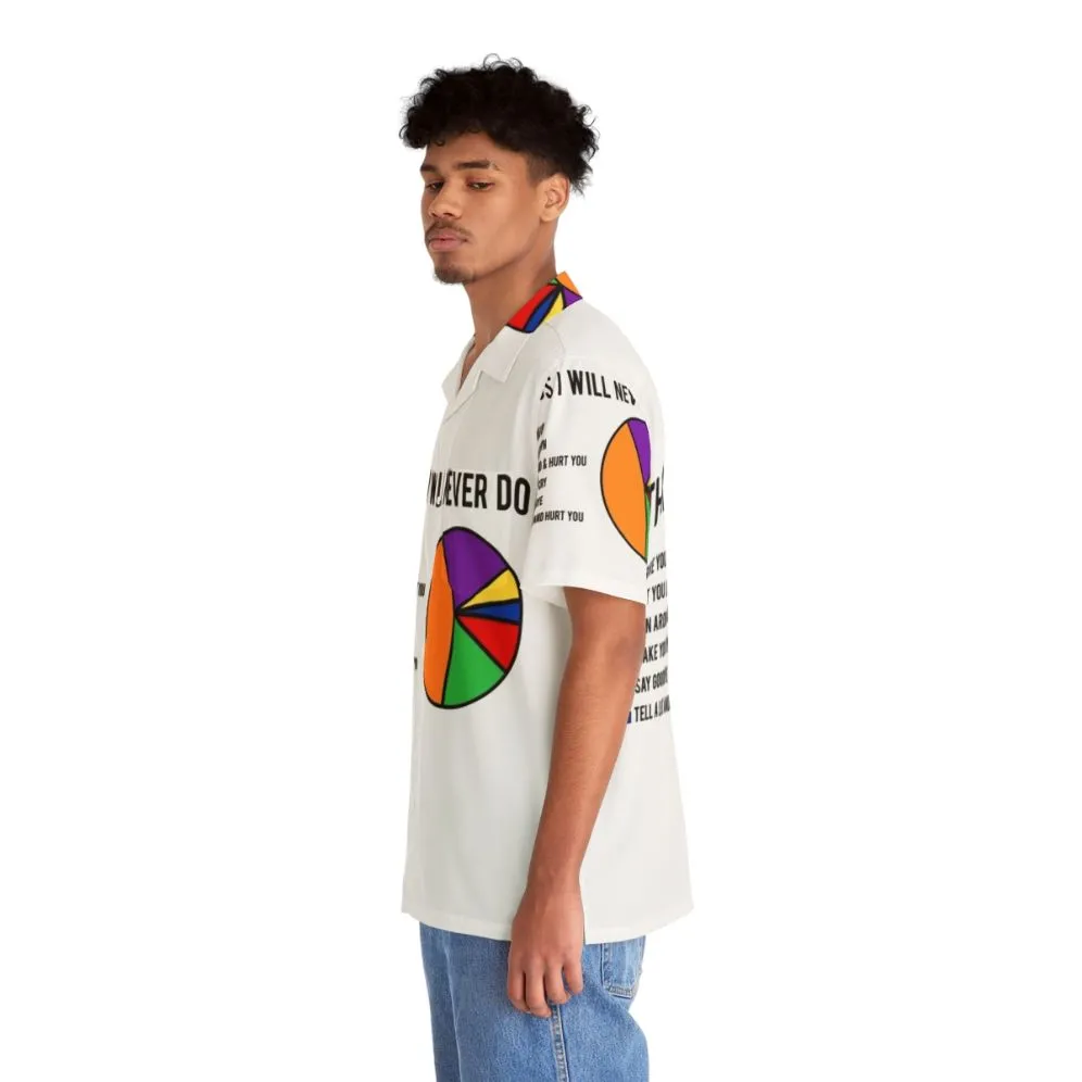 "Never Gonna Give You Up" Hawaiian Shirt