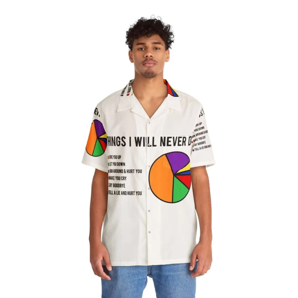 "Never Gonna Give You Up" Hawaiian Shirt
