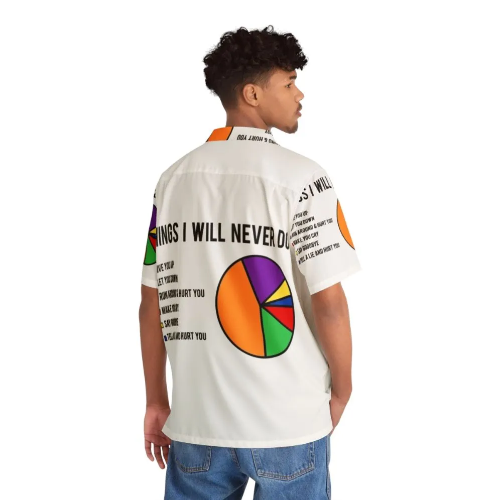 "Never Gonna Give You Up" Hawaiian Shirt