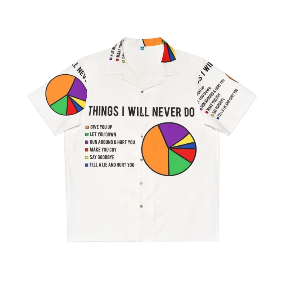 "Never Gonna Give You Up" Hawaiian Shirt