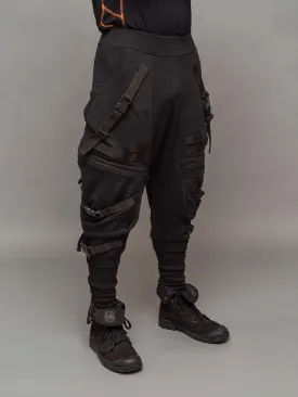 Renegade Men's Heavyweight Drop Crotch Cargo Joggers - 500gsm French Terry Loopback