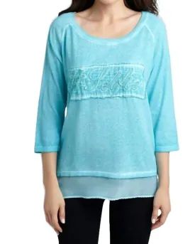 #Selfie Top in Turquoise | Turquoise