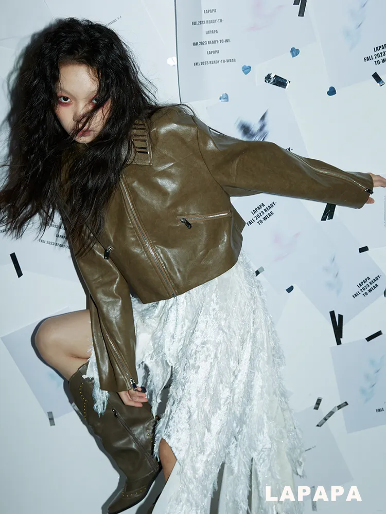 Short wide style cool jacket【s0000006331】