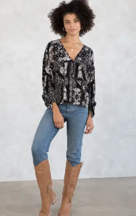 Simone Button Up Top
