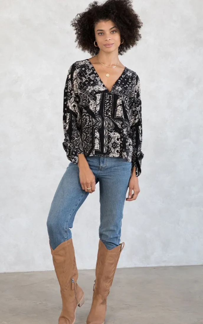 Simone Button Up Top