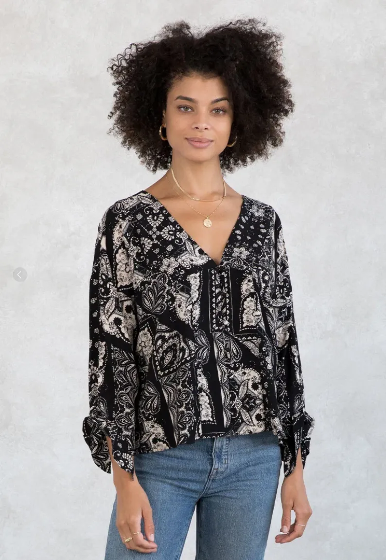 Simone Button Up Top
