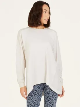 Sloan Tencel™ Jersey Top - Stone White